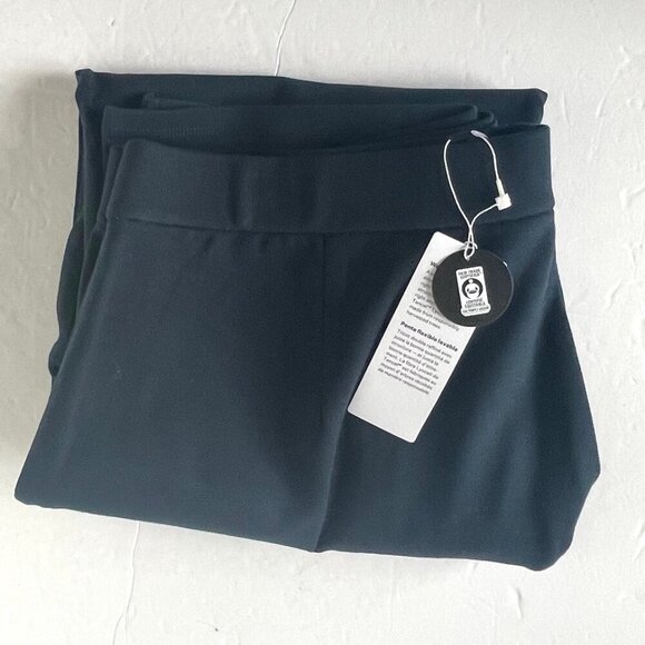 Eileen Fisher Wide Leg Ponte Pants Womens XL Blue Washable Pull On Ankle - Picture 7 of 7